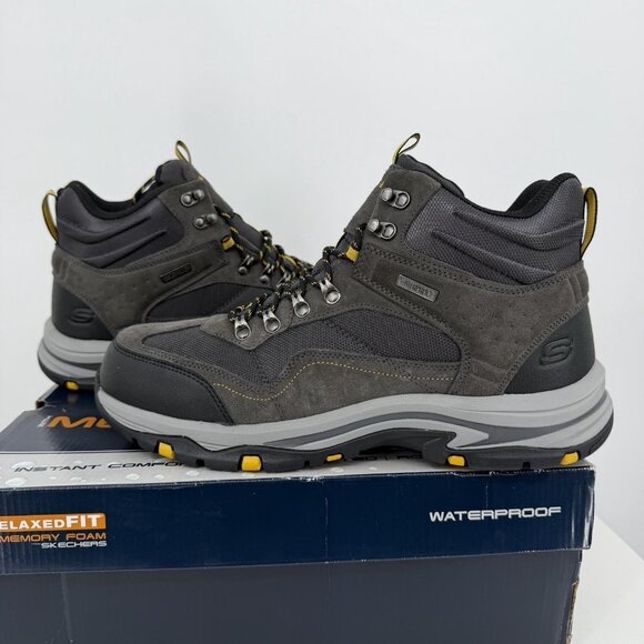Skechers Other - Skechers Men's Trego Pacifico Waterproof Hiking Boots size 13 Relaxed Fit Air-Co